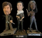The Walking Dead Bobble Heads Set of 3, Glenn, Michonne, & Daryl