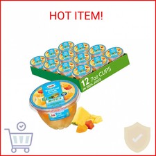 Dole Fruit Bowls Tropical Fruit in 100 Juice Snacks, 7oz 12 Total Cups, Gluten