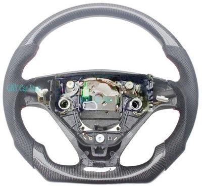 For Volvo P2 V70R S60R Xc90 Black Leather Carbon Fiber Steering Wheel 02-14