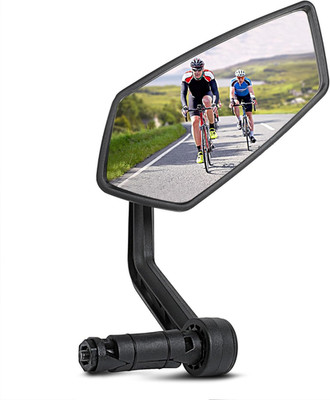 Fahrradspiegel, HD Glas Reflektierender Fahrrad Spiegel für Lenker 15-20 mm, 360
