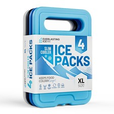 Reusable XL Slim Ice Packs for Lunch Boxes wi...
