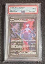 PSA 9 Mint Team Rocket's Mewtwo ex 231/182 SIR Destined Rivals Holo on eBay
