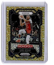 2024 Prizm Monopoly #5 Ariel Atkins Gold Millionaire Shimmer Prizms