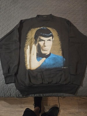 Vintage ORIGINAL NEW 1991 Spock Star Trek Live Long And Prosper Sweater Size M