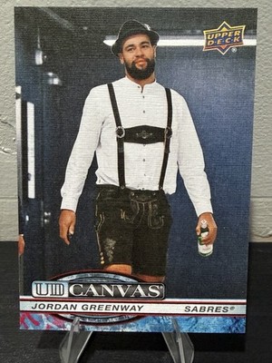 2025-26 Upper Deck Series 2 UD Canvas C-209 JORDAN GREENWAY Buffalo Sabres