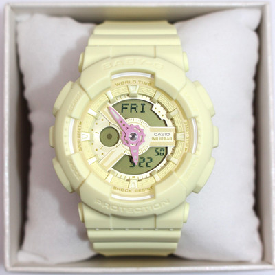 CASIO Baby-G BA-110AH-9AJF Yellow Analog Digital Women's Watch Resin Vivid 10ATM