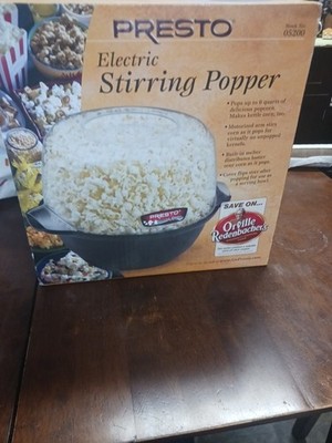 PRESTO ELECTRIC STIRRING POPPER  IN BOX  NEVER USE SEAL BOX