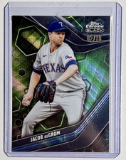 2023 Topps Chrome Black Jacob deGrom - Green Wave Refractor /99