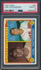 1983 Topps Carl Yastrzemski Yaz #551 HOF Red Sox PSA 10 Gem Mint