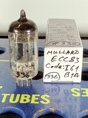 Mullard ECC83 12AX7 Code: I61 B1A Tested Good Balanced Tube