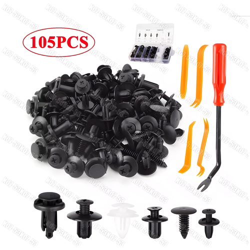 100x Push Type Clip Fender Liner Retainer Fastener Clips For - Foto 6