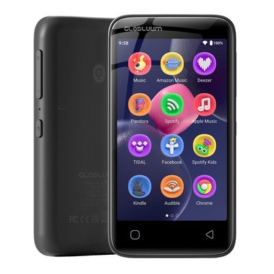 96GB MP3 Player mit Bluetooth 5.0 und WiFi, Musik schwarz glänzend