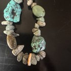 Rustic turquoise Shell Nugget Necklace — photo 2