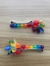 Vintage Hair Barrettes pair of Two