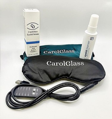 CarolGlass Cooling & Heating eyelid mask, Eyelid Serum and Eyelid Cleanser