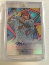 2021 Topps Fire - Autographs Mike Trout #AV-MT Magenta /25 (AU)