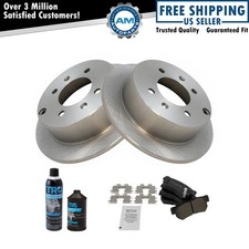 Rear Ceramic Brake Pad & Rotor Kit w/Chemicals for Kia Optima Magentis