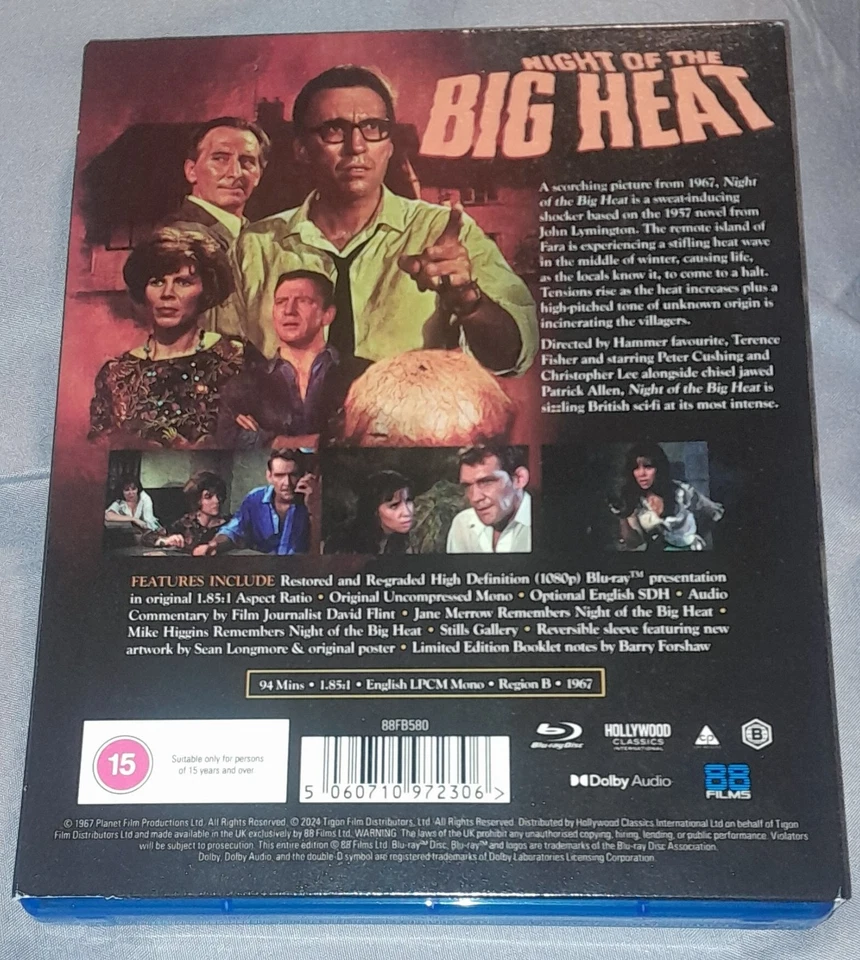 Night Of The Big Heat - (Blu-ray) 88 Films, with booklet and slipcover - Image 2 of 2