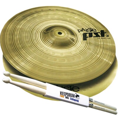 PAISTE PST3 13 Hi Hat Becken + Drumsticks