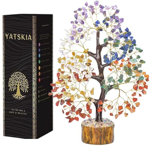 7 Chakra Crystal Tree Of Life - Handmade Gemstone Figurine For Positive Energy - View #9