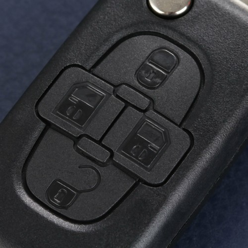 4 Buttons Remote Key Case Shell Fob Blade for Peugeot 1007 Ciirtoen C8 Replace - Picture 7 of 12