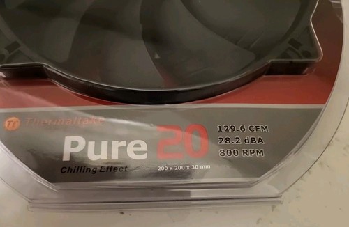 200Mm Pure 20 Series Blk 200X30Mm Thick Quiet High Airflow Case Fan~Paste Kit - Picture 3 of 21
