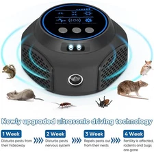  4-in-1 Ultrasonic Rodent Repellent Pest Repeller Mouse Blocker Rat Deterrent US