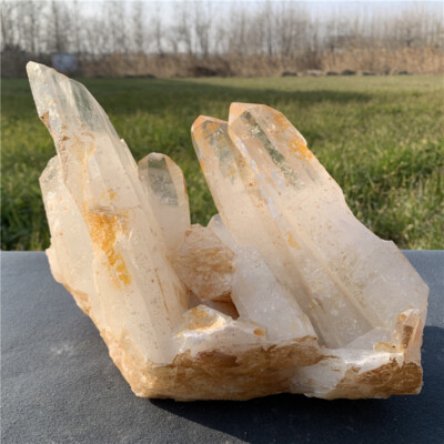 8.3LB Natural clear quartz cluster mineral crystal specimen