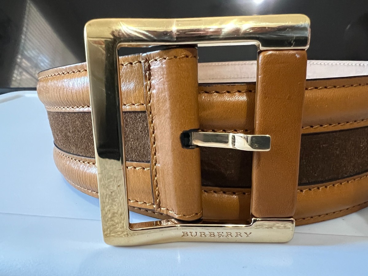 Burberry Prorsum light brown leather belt Burberry Prorsum Neutrals Brown Chocolate Suede Leather Belt  main image 2