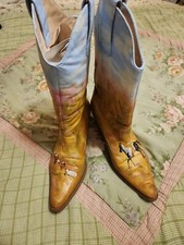 Ladies Hand Painted Cowgirl Boots Size 6
