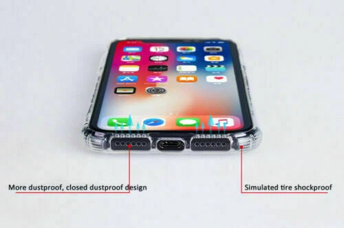 Funda Carcasa Transparente Resistente para Apple iPhone 13 12 11 Pro XS Max XR 7 8 Plus SE Foto 3 de 4