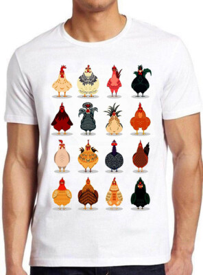 T-Shirt Hühner süß Huhn Tier Meme lustig Kult Gamer cool Geschenk M765