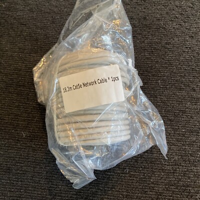 18.3m 60ft. Cat5e Network Cable New