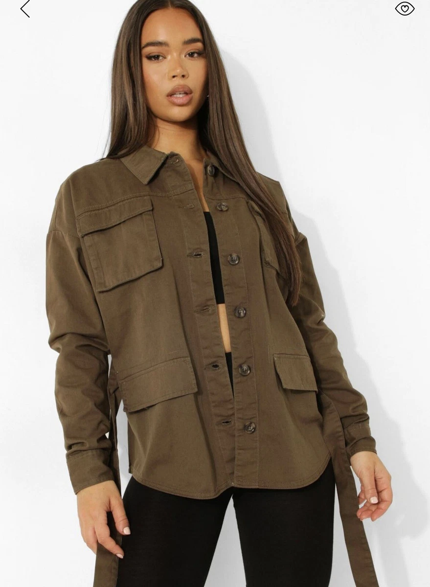 Boohoo utility jacket clearance