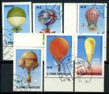 Saint Thomas et îles du Prince 1979 Mi. 619-624 Oblitéré 100% histoire de l'avi