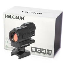 Holosun SCRS-GR-MRS Green Multi-Reticle Circle Dot Sight Solar Charging Rifle