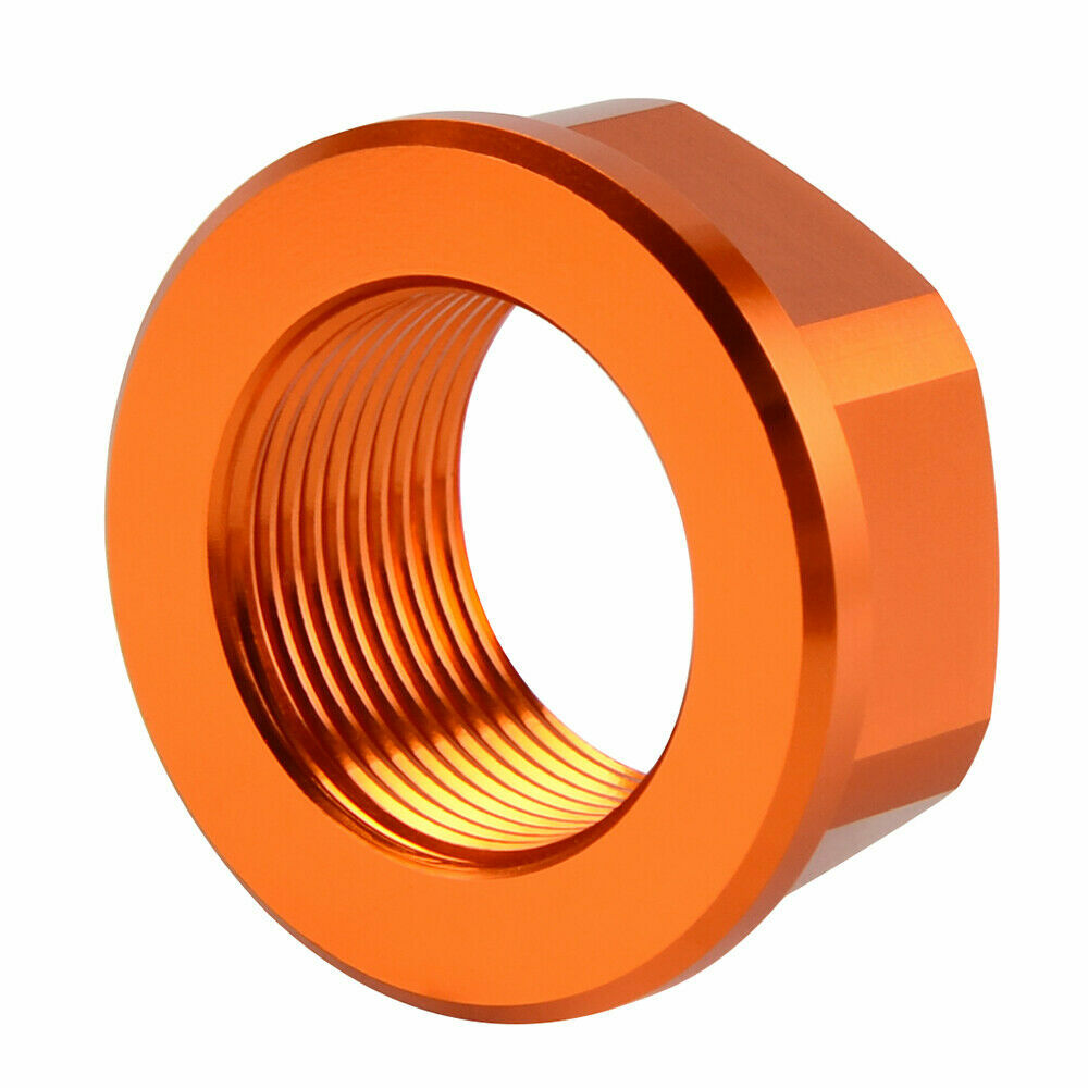 KTM 690 Enduro R 2008-2020 REAR AXLE SPINDLE FLANGED NUT ALUMINIUM