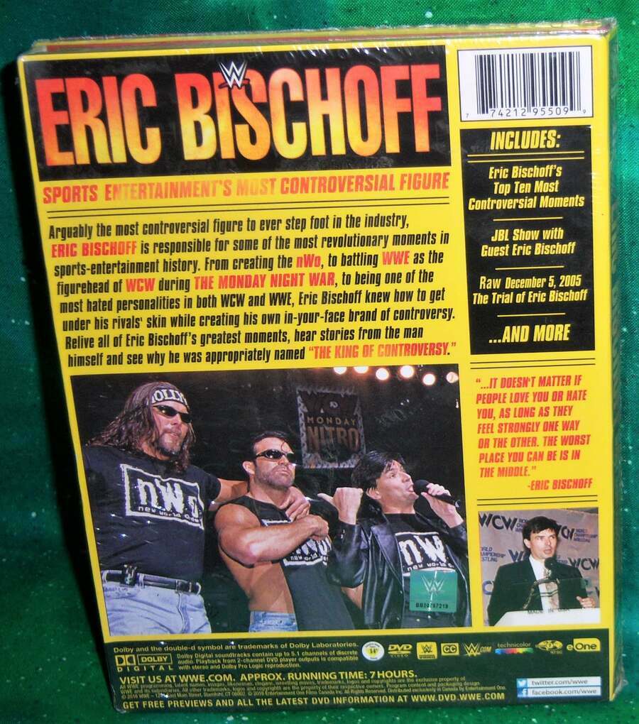 NEW RARE OOP WWE ERIC BISCHOFF SPORTS MOST CONTROVERSIAL