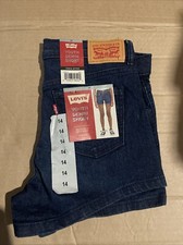 Levi  s Girls Denim Jeans Youth Mini Shorts 14