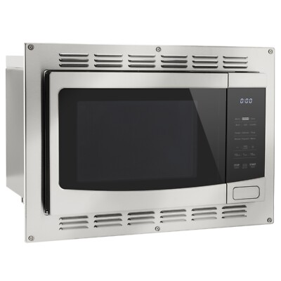 RecPro RV Kitchen Airfryer & Convection Microwave with Trim Kit | 1.0 Cu. Ft.