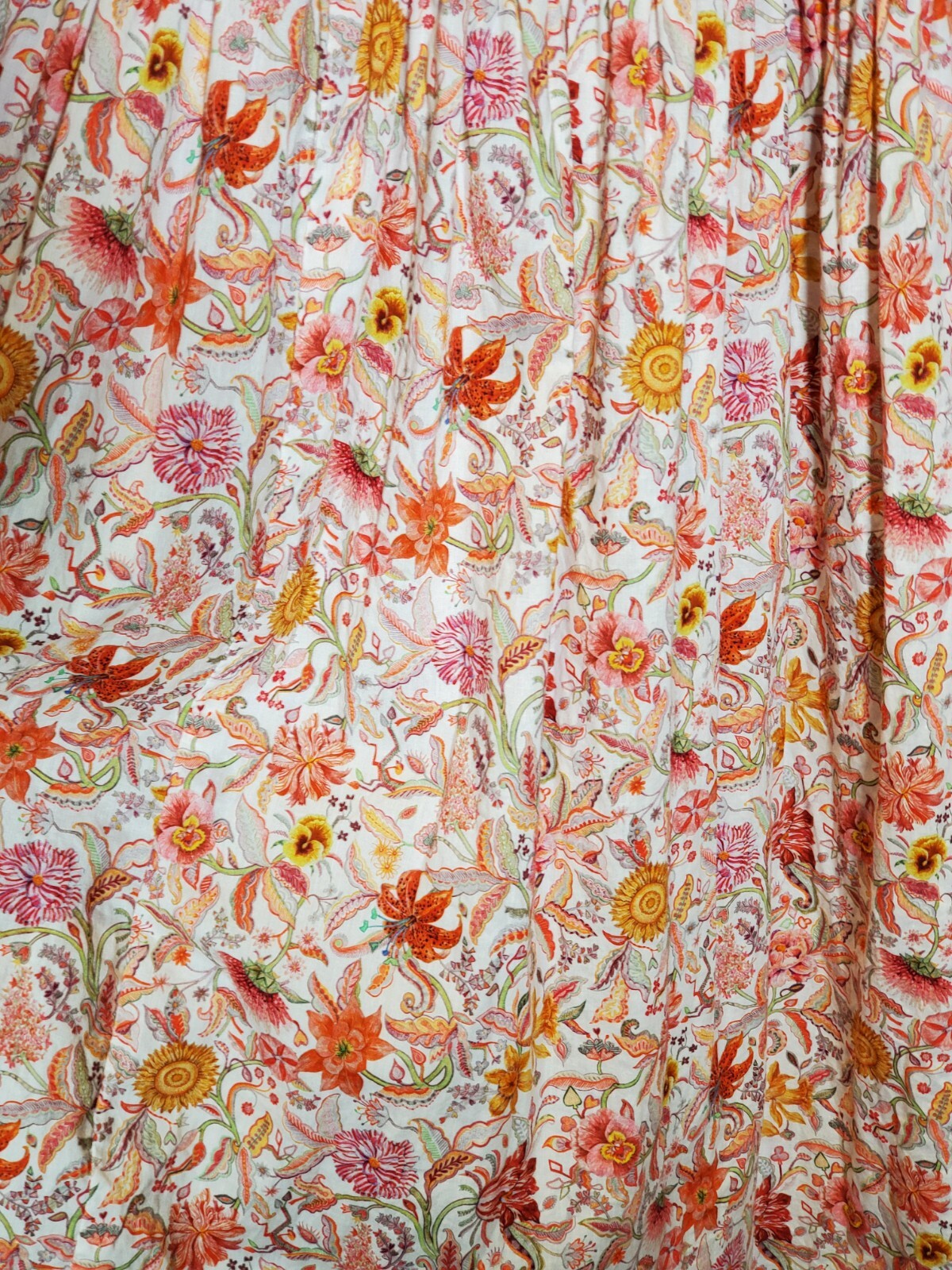 J.Crew Tiered Cotton Midi Dress Liberty Garden of Life Fabric Floral Women's 2