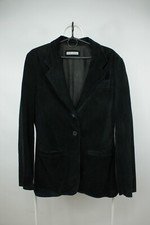 Emporio Armani Vintage Black Suede Blazer Jacket Women's Size: IT 42/US 6 /S-M