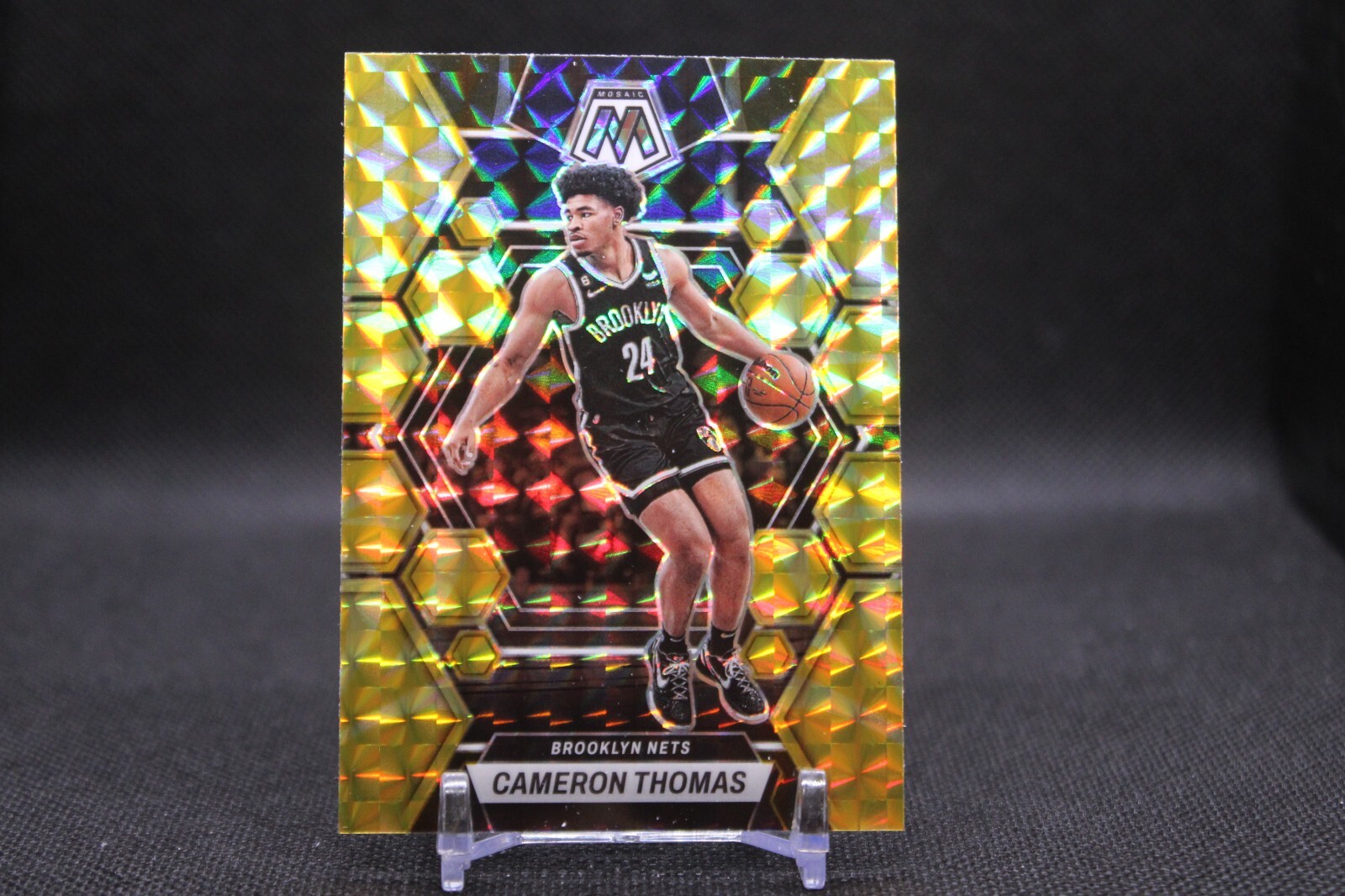 2022-23 MOSAIC CAMERON THOMAS YELLOW REACTIVE CARD #159 NETS