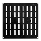 Black Metal Air Vent Grille 300mm x 300mm with Shutter / Flat Louvre Duct Cover