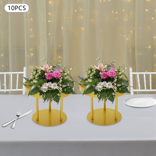 10 Pcs NEW Circular Flower Stands Wedding Flower Stand For Wedding Home Decor US