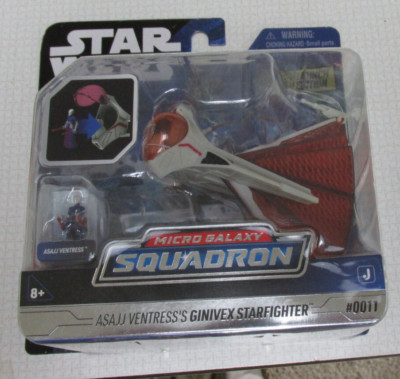 Star Wars Micro Galaxy Squadron Asajj Ventress's Ginivex Starfighter #0011