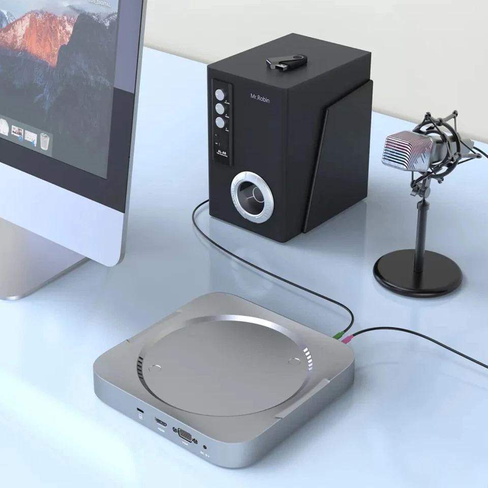 12 in 1 Typ-C Hub zu HDMI VGA FT SD USB 3.0/2.0 SATA port Adapter für Mac Mini - Bild 3 von 4