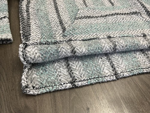 Felpa con cappuccio tappeto antidroga Baja Joe taglia M coperta unisex hippie a righe poncho messicano - Foto 4 di 7