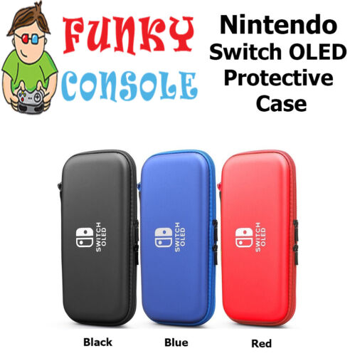 Nintendo Switch OLED Console EVA Hard Protective Case Zip Cover Carry Bag Pouch - Afbeelding 1 van 7