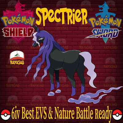 Pokemon Sword & Shield  Spectrier  Legendary 6IV Best EVs & Nature Battle Ready